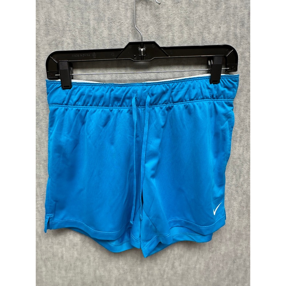 Nike Athletic Shorts Womens Sz  XS Blue  Swoosh Running Gym‎ Workout No Brief